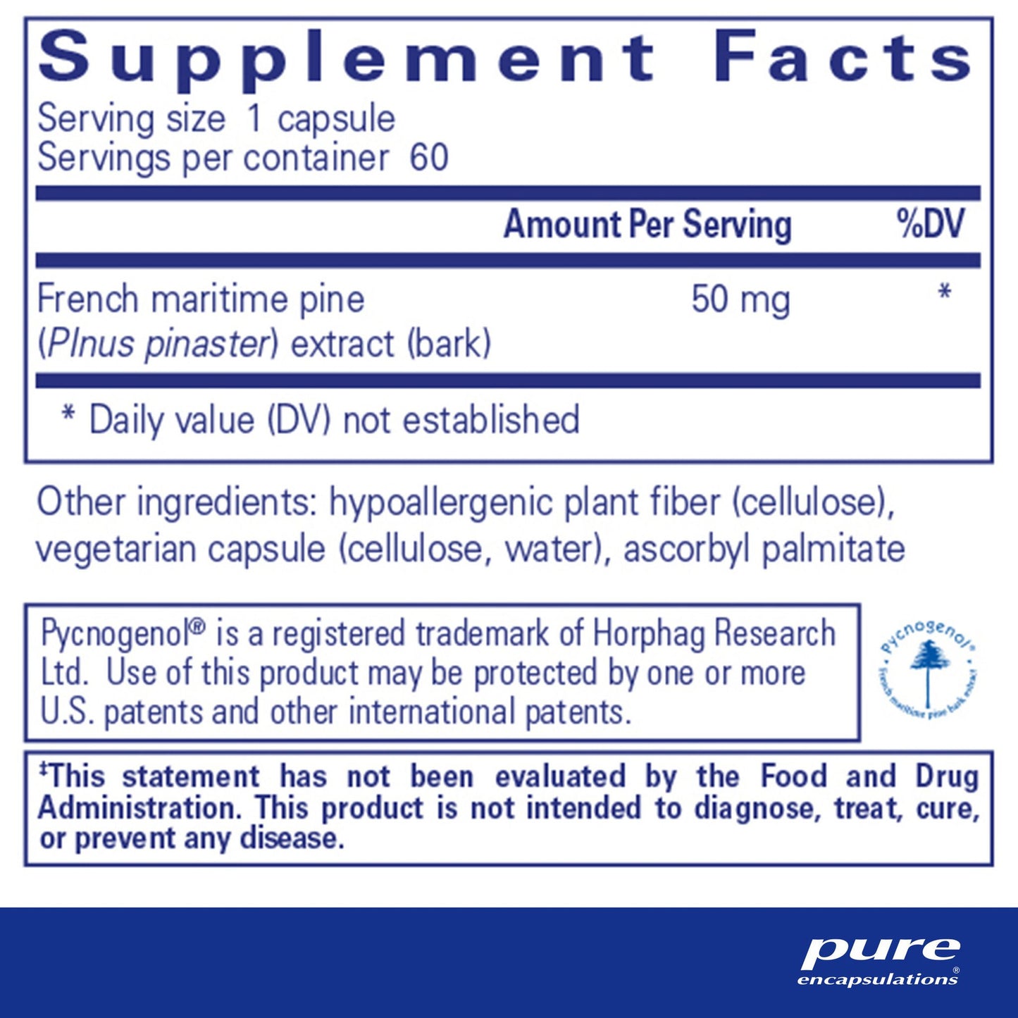 Pycnogenol 50 mg