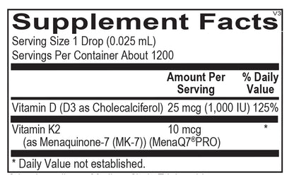 Liquid Vitamin D3 with K2